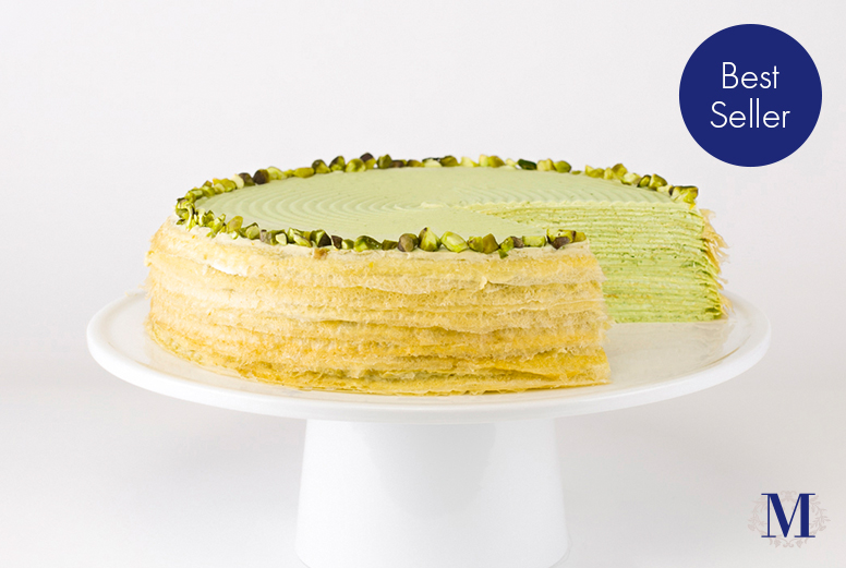 Pistachio Mille Cr&ecirc;pes  (Size: 6&rdquo; / 9&rdquo;)